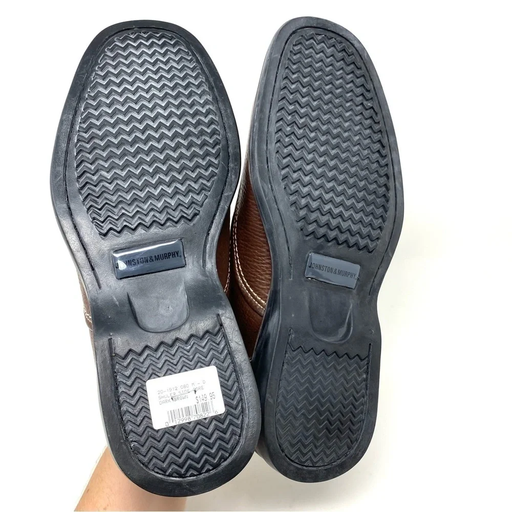 Johnston & Murphy Shuler SGore Dark Brown Leather Slip On